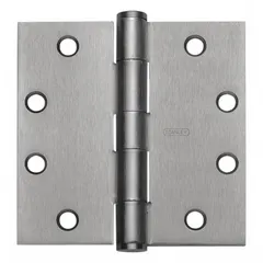 This full mortise-mount butt hinge features a 2 in leaf width and is constructed from stainless steel. It incorporates concealed bearings and a non-removable pin design. Suitable for industrial door applications requiring durable, concealed hardware.