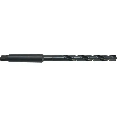 CHICAGO-LATROBE Taper Shank Drill Bit: 1-11/16", 118° Point, Black Oxide HSS - High-Speed Steel Taper-Shank Drill Bits