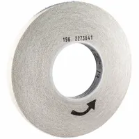 NORTON Convolute Wheel: 12 in Dia x 1 in W, 5 in Arbor, Aluminum Oxide, Medium, Hard (9), Hard (MPN 66261018896)