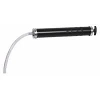 Suction Gun: 24 oz Capacity, Black, 12 in Hose Lg, Flex, Steel, For Use With Gear Oils