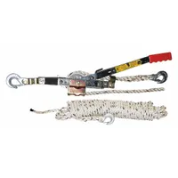 MAASDAM Rope Ratchet Puller: Hook Mounted - No Trolley, 1,500 lb Lifting Capacity (MPN A-100)