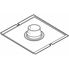 Steel canopy connection kit for fume hood exhaust systems. Includes duct canopy connection components. Overall length 44 1/2 ft, overall width 19 1/4 in. Used to connect ductwork to fume hood exhaust.