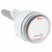Duct-mounted detector transmitter for carbon dioxide measurement from 0 to 2000 ppm. Operates on 16 to 35V DC or 19 to 28V AC. Type 4X enclosure. Designed for use with building management controllers to monitor indoor air quality and optimize HVAC ventilation