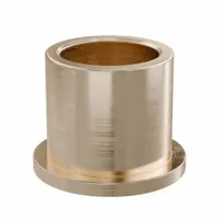 Flanged Sleeve Bearing: Bronze, SAE 841, 20 mm Bore, 26 mm OD, 25 mm Lg, -35°F to 300°F, 5 PK (MPN FFM2026-25B)