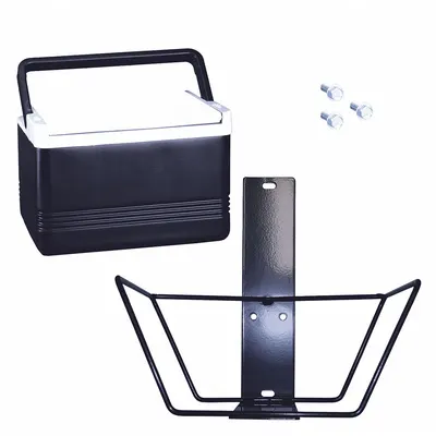 E-Z-GO Black Cooler with Bracket for TXT (MPN 634319) - Personnel & Utility Vehicle Accessories