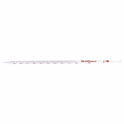SIBATA Serological Pipette: 10 mL Capacity, 0.1 mL Graduation Increments, Non-Sterile - Non-Sterile Serological Pipettes