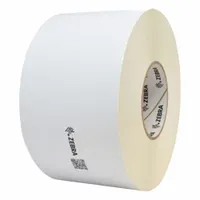 ZEBRA Barcode Printer Labels: 4 in Label Wd, 6 in Label Ht, White, 3 in Core Dia., Smooth Coated (MPN 10026038)