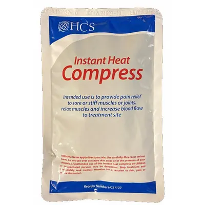 HCS HCS1122 Disposable Heat Pack, 9 in L x 6 in W, Blue, 24 Pack - Disposable Heat Packs