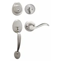 MASTER LOCK Door Lockset: Office Lever Locksets, Nickel (MPN HDLWLLH0615KA4S)