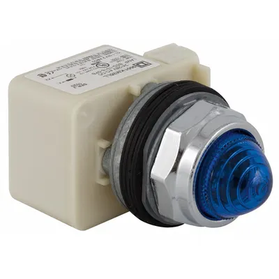 SCHNEIDER Pilot Light: 30 mm Panel Mounting Size, Blue, LED - LED Pilot-Lights