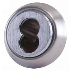 This BEST mortise housing is finished in chrome and accepts 6 to 7 pins. It includes a 161 cam and is designed for use in mortise lock assemblies. Suitable for commercial door applications requiring interchangeable core systems.