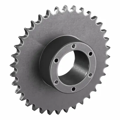 TRITAN Sprocket: For 60 Chain, 36 Teeth, 8.605 in Pitch Dia, 9.02 in Outside Dia - Size 60 Bushed-Bore Roller Chain Sprockets