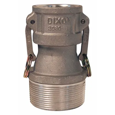 DIXON VALVE & COUPLING Cam and Groove Coupling: 2 in Coupling Size, 3 in Hose Fitting Size, 3 in -8 Thread Size - Type B Aluminum Cam & Groove Fittings