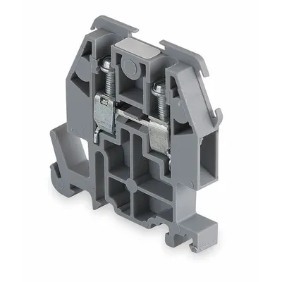 SQUARE D Terminal Block: DIN Rail Mounting Type, Screw Clamp Wire Termination - Pass-Through Blocks