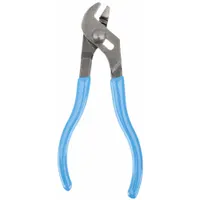 Tongue and Groove Plier: Flat, Groove Joint, 1/2 in Max Jaw Opening, 4 1/2 in Overall Lg, Serrated (MPN 424)