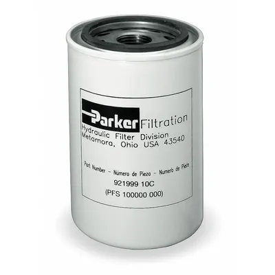 Parker Hydraulic Filter Element: 20 gpm Max. Flow, 150 psi Max. Pressure - Replacement Canisters for Return Line Hydraulic Filters