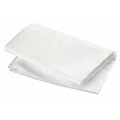 Disposable sheet for full-size cots, made of white polypropylene. Measures 72 inches in length by 30 inches in width. Provides a clean, hygienic surface for single-use applications in medical or industrial settings.