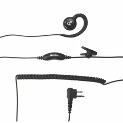 Over-ear, over-the-head headset designed for two-way radio communication with the Performa series. Features Push To Talk function and M1 connector type. Single-wire design in black. Suitable for use in environments requiring hands-free communication.