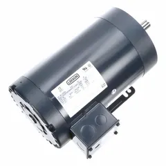 Open Drip Proof (ODP) enclosure, 2 hp, 1,750 RPM, 230/460V AC, 5.8/3.2 A full load current at 60 Hz. Suitable for pumps, fans, conveyors, and compressors requiring a rigid base mount.