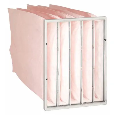 OEM Pocket Air Filter: 24 in x 20 in x 36 in, MERV 13, Pink, Synthetic - MERV 13 Pocket Air Filters