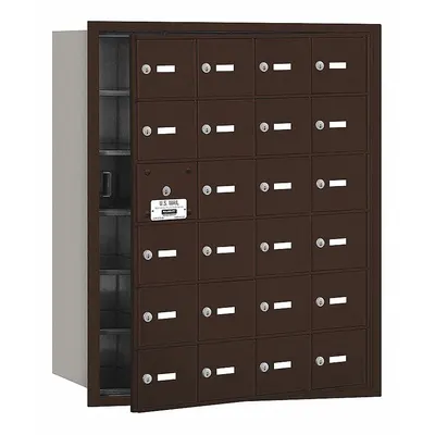 SALSBURY INDUSTRIES Mailbox: 4B+, 24 Doors, Horizontal, 35 1/4 in H x 29 1/4 in W x 16 1/2 in D - Multi-Unit Mailboxes