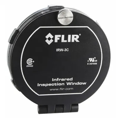 FLIR 3" Round Infrared Window: Viewing Panes, 2,474°F Optic Max Temp, -40°F Min Op Temp °F