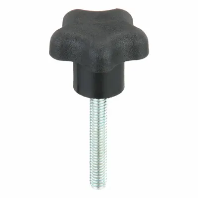 INNOVATIVE COMPONENTS 5-Arm Knob with Threaded Stud - 5-Arm Knobs with Threaded Stud