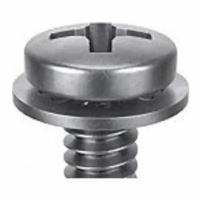 SEMS 1/4"-20 x 1/2" Stainless Steel Passivated Pan Head Machine - Machine Screws with Internal Tooth Lock Washers