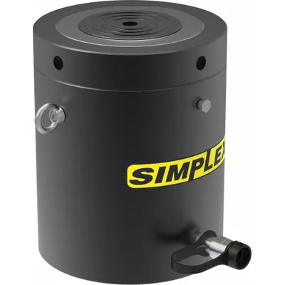 SIMPLEX Lock Nut Hydraulic Ram: 245 ton Nominal Capacity, 6 in Nominal Stroke Lg - General Purpose Lock Nut Rams