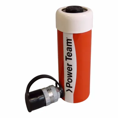 POWER TEAM Hydraulic Cylinder: Single Acting, 15 ton Nominal Capacity, 4 in Nominal Stroke Lg - General Purpose Rams