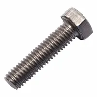 Heavy Hex Bolt: Titanium, Grade 2, Plain, M5x0.8 Thread Size, 20 mm lg, Small Pack Size (MPN 0107564)