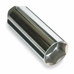 Socket designed for removing and installing oil pressure sending units on engines. Fits over the sending unit hex to prevent damage during service. Used in automotive, truck, and industrial engine maintenance.