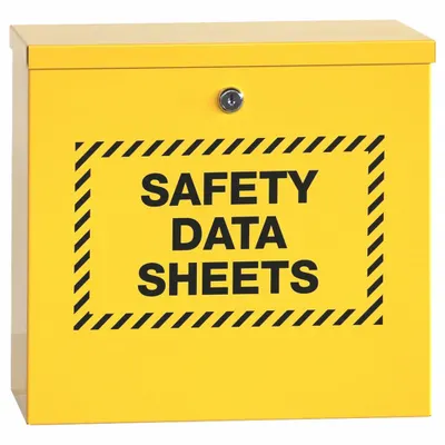 DISPLAY SPECIALISTS Right-to-Know Cabinet: 12 1/8 in Overall Ht, 13 1/4 in Overall Wd, 4 3/4 in Overall Dp - Safety