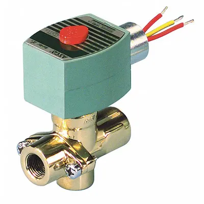REDHAT Solenoid Valve: 2-Way, Normally Closed, 1/2 in Pipe Size, 120V AC, Self-Cleaning - 2-Way/2-Position, Normally Closed Solenoid Valves