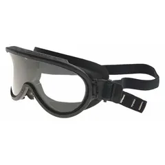 The PAULSON 510-E is a structural firefighter safety goggle with a clear lens and indirect venting to reduce fogging while blocking debris. The elastic band provides a secure fit over a helmet or SCBA facepiece. Suitable for firefighting and other industrial applications requiring eye protection.