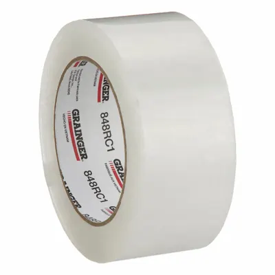 OEM Acrylic Packing Tape: 2 mil Tape Thick, 2 in x 110 yd, 2 in, Clear, SD - Medium-Duty Acrylic Tape