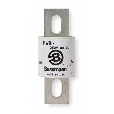 BUSSMANN Semiconductor Fuse: FWX Series, Fast-Acting, 350 A, 250 V AC - Fast-Acting Bolt-On Fuses