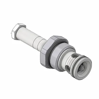 Parker Poppet Valve: Steel, Screw-In, Two Positions, Normally Open, Two-Way - Solenoid Cartridge Valves