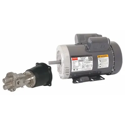 Dayton Rotary Gear Pump: Direct Drive, 1 1/2 hp Horsepower, 115/230V AC - Direct-Drive Rotary Gear Pumps