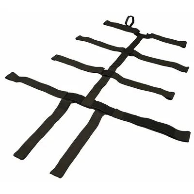 MEDSOURCE Y-Strap System for Backboards, 5 ft, Polypropylene, Black, MS-95002 - Y-Strap Systems for Backboards