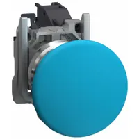 SCHNEIDER ELECTRIC Mushroom Head Push Button: 22 mm, Metallic, Mushroom Head Profile, 1NO (MPN XB4BC61GEX)