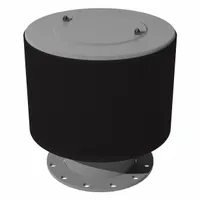 SOLBERG Intake Exposed Filter: 10 in Flange Inlet Size, 3,300 scfm, 21 in Overall Ht, Paper (MPN FT-384P-1000F)
