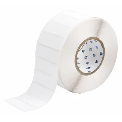 BRADY Pre-Cut Label Stock Roll: Tamper Indicating, 1 in x 3 in, 1 in, White (Gloss) - Brady VOID Footprint Tamper-Indicating Precut Label Rolls