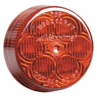 MAXXIMA Clearance Marker Light: Clearance Light, LED, Round, Surface Mount, Red, Grommet, IP67 (MPN M34260R)