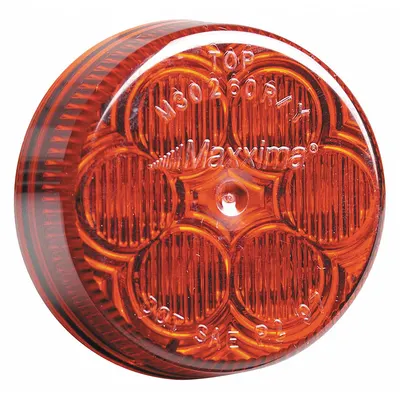 MAXXIMA Clearance Marker Light: Clearance Light, LED, Round, Surface Mount, Red - Clearance Lights