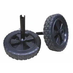 This wheel is a replacement component for knobs, handles, and wheels assemblies in HVACR equipment. It is used for manual control or adjustment of settings in commercial and industrial heating, ventilation, air conditioning, and refrigeration systems. Sold as a 2-pack.