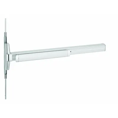 VON DUPRIN 3347A-EO 3 26D Concealed Vertical Rod Push Bar, Chrome, Touchbar - Concealed Vertical Rod Push Bars