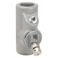 Sealing Fitting - Vertical: Aluminum, 1 1/2 in Trade Size, Female, 6 1/4 in Overall Lg (MPN EYDEF150AL)