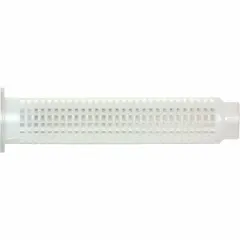 Plastic screen tube designed for use with adhesive anchors in concrete or masonry. Holds epoxy or resin in drilled holes to ensure proper bonding for threaded rod or rebar. Overall length 3-1/2 in, compatible with 1/2 in adhesive anchors. Supplied in a 25-pack.