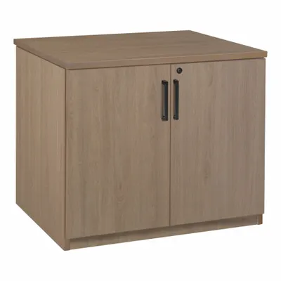 REGENCY Storage Cabinet: Noble Oak, Laminate/Melamine, 29 in Overall Ht, 35 in Overall Wd - Desk Height Storage Cabinets